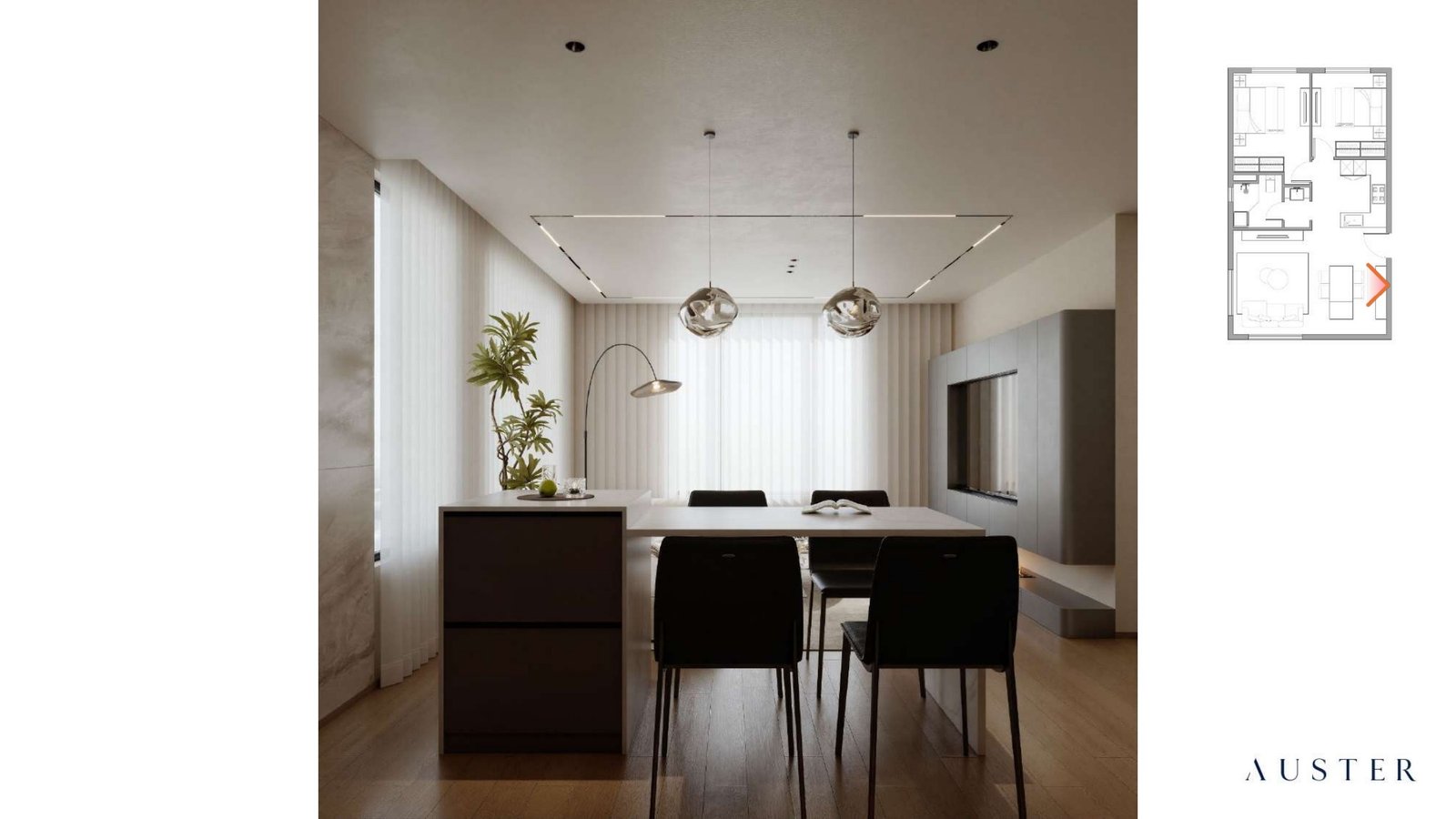 A3-2 — interiores — vivienda industrializada AUSTER, vista 3